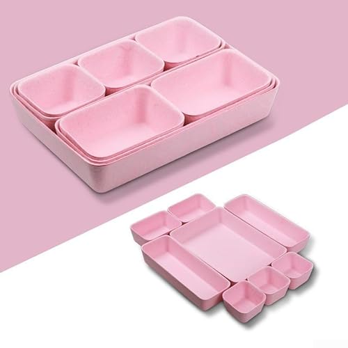 Aufbewahrungsbox-Set mit Filz-Organizer für Kosmetik und Accessoires, Fasermaterial und integriertes Design zur Verbesserung der Raumorganisation (Rosa) von Vilgftyiet