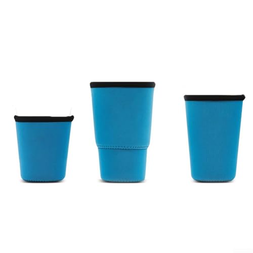 Cup Sleeve Featuring Reusable Neoprene Material Offers Excellent Thermal Protection and Comfort During Use (M blue) von Vilgftyiet