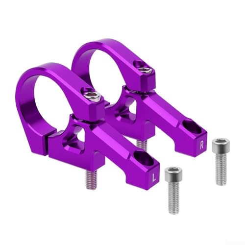 Direct Mount Fahrradvorbau 6061 Aluminium 31,8 mm Lenkerhalterung für Downhill Mountainbike Dual Crown Gabel mit 80 mm Länge, mehrere Farben erhältlich (lila) von Vilgftyiet
