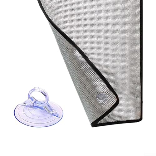 Doppelseitige reflektierende Wärmedämmung, Aluminiumfolie, Isolierrolle: Wände, Dachböden, Luftkanäle, Fenster, Heizung, Klimaanlage, Garagen und mehr (50 x 50 cm) von Vilgftyiet