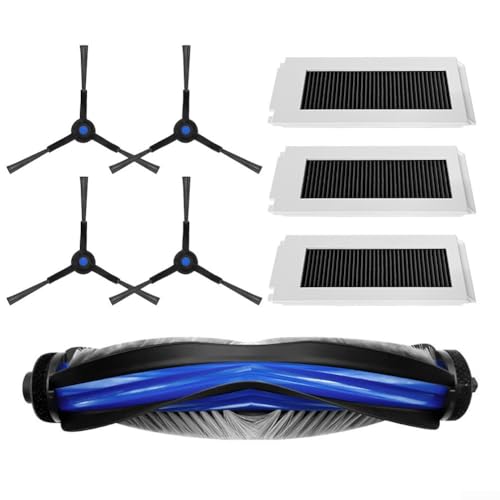 Ersatz-Kit für Ecovacs für Deebot N30 für OMNI für N30 PRO Saugroboter, Hauptbürste, Seitenbürsten, Filter-Set, effizientes Reinigungszubehör für Böden und Teppiche von Vilgftyiet
