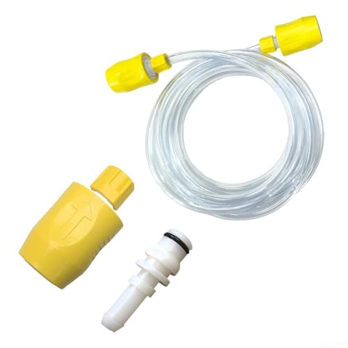 Ersatz-Schlauchanschluss-Set mit 2,5 m Wasserschlauch, passend für Kärcher für Puzzi 8/1 10/1 Dampfreiniger-Teile, Dampfreiniger-Teile 4.446-023.0, Teppich-Abluftschlauch von Vilgftyiet