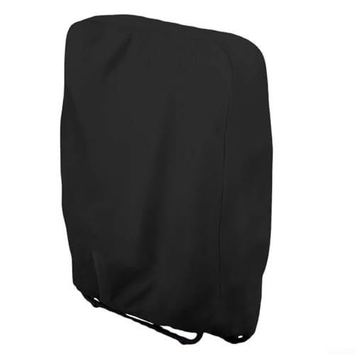 Faltbare Stuhlabdeckung Outdoor Schutzhülle 210D Oxford Stoff Heavy Duty Wasserdicht Staubschutz für Rasen Strand Terrasse Stühle mit Aufbewahrungstasche Schwarz (97 * 34 * 110 cm) von Vilgftyiet