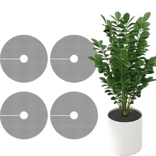 Flexible Blumentopf-Bodenabdeckungen, 6 Fächer, um Ihre Pflanzen vor dem Graben zu schützen (4 Stück (40 cm) von Vilgftyiet
