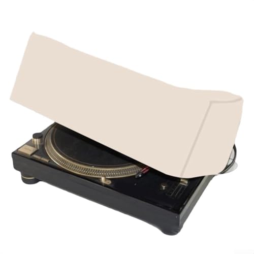 For Durable Record Player Dust Cover Effective Sun Protection and Breathable Fabric (Beige) von Vilgftyiet