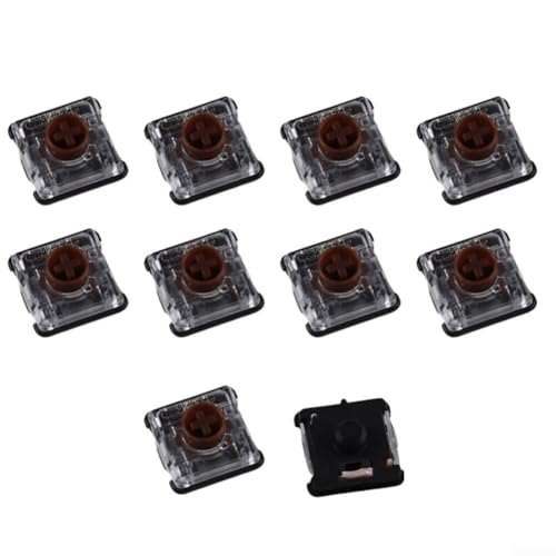 For Kailh Thin Switches 1353 Linear Tactile 10 Pack for Mechanical Keyboards with Low Profile Design Offering Quiet Operation and High Durability (Brown) von Vilgftyiet