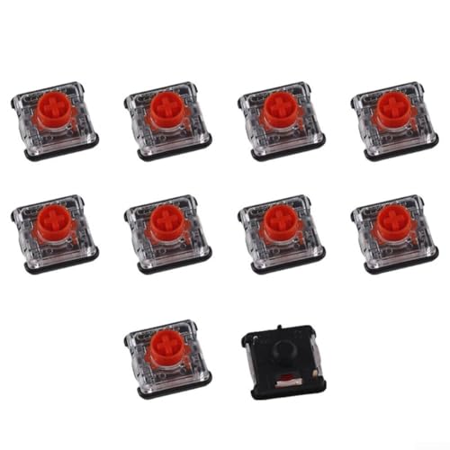 For Kailh Thin Switches 1353 Linear Tactile 10 Pack for Mechanical Keyboards with Low Profile Design Offering Quiet Operation and High Durability (Red) von Vilgftyiet