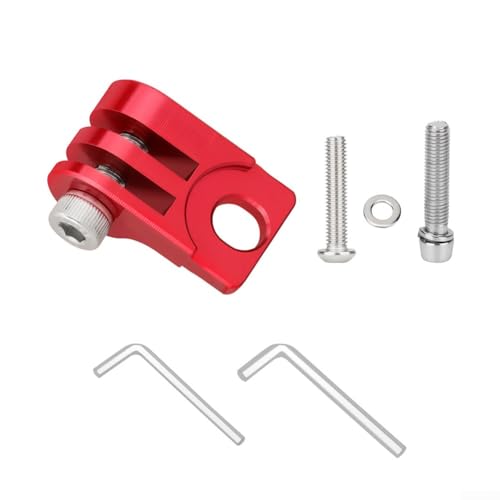 Für Brompton Klapp-Fahrradscheinwerferhalter, Lampenhalterung, Aluminiumlegierung, mit Sechskantschlüssel (rot) von Vilgftyiet