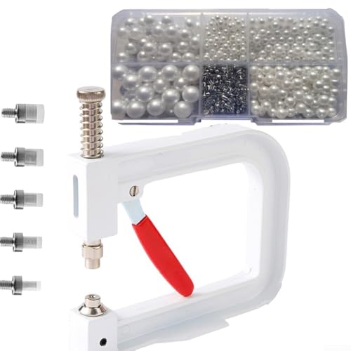 Für DIY Crafting Essential Handheld Pearl Setting Machine mit weißen Perlen für individuelle Designs von Vilgftyiet