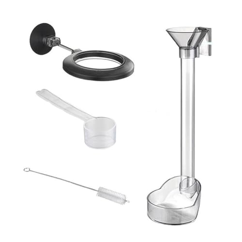 Garnelen-Futterspender Set mit verstellbaren PC-Kunststoffröhren für gezielte Fütterung in Aquarien, einschließlich Futterring, Trichter, Schale, Reinigungsbürste und Löffel Garnelen-Futterspender Set mit verstellbaren PC-Kunststoffröhren für gezielte Fütterung in Aquarien, einschließlich Futterring, Trichter, Schale, Reinigungsbürste und Löffel von Vilgftyiet