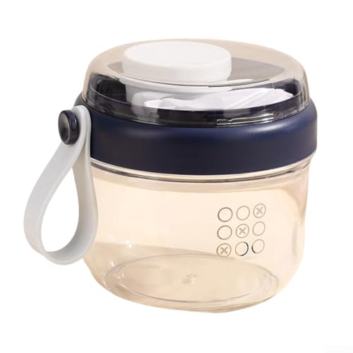 Joghurtbecher, 650 ml, ergonomisches Design für einfache Verwendung, perfekt für Müsli, Obst und Mahlzeiten (blau) von Vilgftyiet