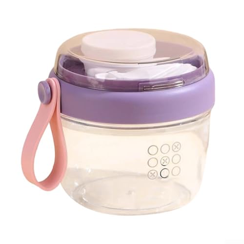 Joghurtbecher, 650 ml, ergonomisches Design für einfache Verwendung, perfekt für Müsli, Obst und Mahlzeiten (lila) von Vilgftyiet