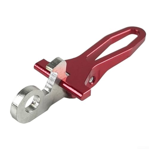Klappbarer Fahrrad-Sattelstützen-Cliphaken, Ersatzteil kompatibel mit Brompton und für 3sixty Fahrräder, aus Aluminiumlegierung Griff und Edelstahl-Haken (rot) von Vilgftyiet