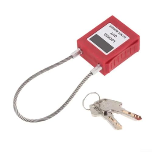 Kompaktes Design, Kabel-Vorhängeschloss mit 2 Schlüsseln, stabile Konstruktion für zuverlässigen Gebrauch von Vilgftyiet