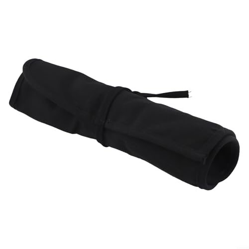 Künstler-Leinwand zum Aufrollen für Pinsel, Bleistifte und Kalligraphie-Werkzeuge mit Stoff und kompaktem Design für einfachen Transport (schwarz) von Vilgftyiet