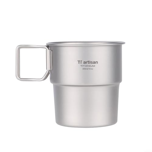 Leicht zu transportierender, leichter 300-ml-Campingbecher mit zuverlässigem Deckel (ohne Deckel) von Vilgftyiet