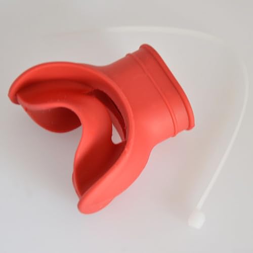 Leichter Schnorchelregler-Halter, hält sicher das Mundstück, erhöht den Komfort beim Tauchen (rot) von Vilgftyiet