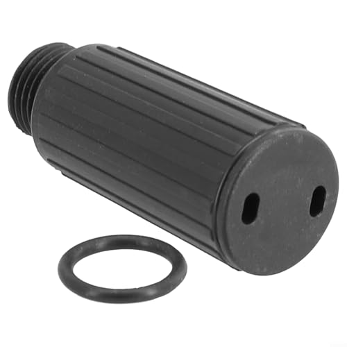 Luftkompressor-Entlüftungskappe mit Dichtung – M15 x 1,50 mm Gewinde, schwarz, Ölkappe und Entlüftungskappe für Luftkompressorpumpen Luftkompressor-Entlüftungskappe mit Dichtung – M15 x 1,50 mm Gewinde, schwarz, Ölkappe und Entlüftungskappe für Luftkompressorpumpen von Vilgftyiet