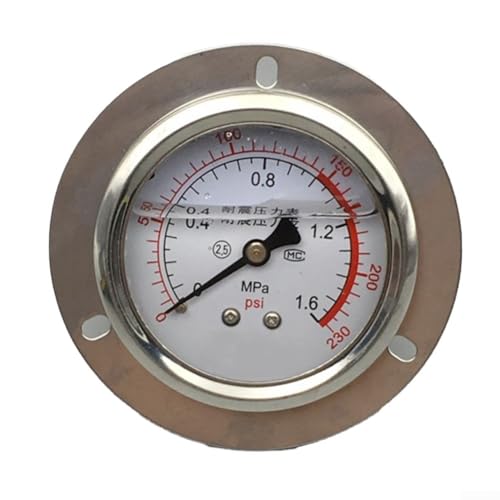 Manometer Effiziente Überwachung mit für YN60ZT Hydraulikdruckmessgeräte Manometer Messuhr Messuhr für mehrere Anwendungen (0–1,6 MPA) von Vilgftyiet