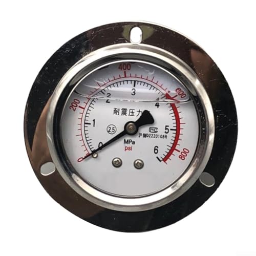 Manometer Effiziente Überwachung mit für YN60ZT Hydraulikdruckmessgeräte Manometer Messuhr Messuhr für mehrere Anwendungen (0-1MPA) von Vilgftyiet