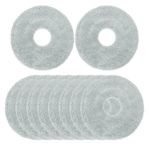 Mikrofaser-Wischmopp-Ersatz-Pad-Set, kompatibel mit Pro Roboter-Staubsauger-Maschine, Bodenreinigungszubehör, Multi-Pack-Set (10 Stück) von Vilgftyiet