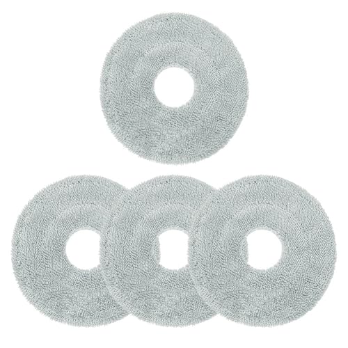 Mikrofaser-Wischmopp-Ersatz-Pad-Set, kompatibel mit Pro Roboter-Staubsauger-Maschine, Bodenreinigungszubehör, Multi-Pack-Set (4 Stück) von Vilgftyiet