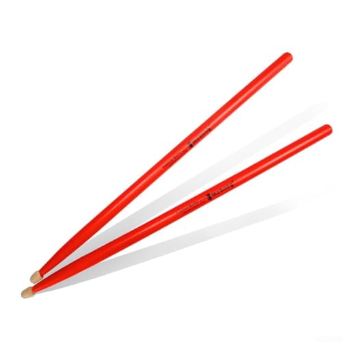 Moboog Drumsticks, Ahornholz, 5A 7A Sticks für Schlagzeug, mehrfarbig (7A Rot) von Vilgftyiet
