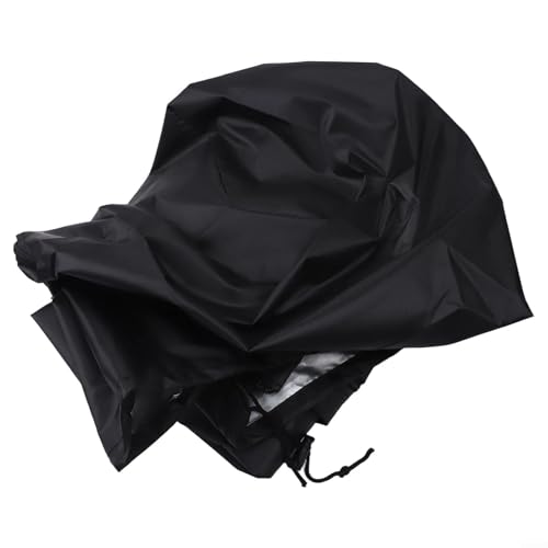 Outdoor-Kühlschrankabdeckung, wasserdicht, 210D, aufrechter Kühlschrankschutz mit Reißverschlüssen, elastischer Saum, Kordelschnalle, Riemen für 3,0 Kubik-Kühlschrank (schwarz, 56 x 58 x 86 cm) von Vilgftyiet