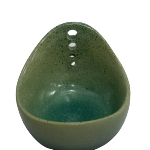 Pottery Kräuterbeizschale mit verschiedenen Lochgrößen für effiziente Kräuterstängelentfernung, aus Harz für langfristige Nutzung und einfache Wartung (grün) von Vilgftyiet