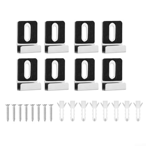 Professionelles 8-teiliges Metall-Spiegelhalter-Set für sichere und sichere Montage von Spiegeln und Fliesen Professionelles 8-teiliges Metall-Spiegelhalter-Set für sichere und sichere Montage von Spiegeln und Fliesen von Vilgftyiet