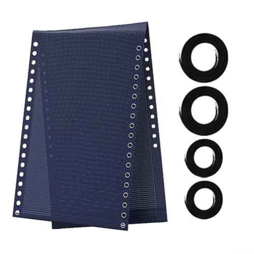 Robuster 160 x 48 cm Liegestuhl für den Außenbereich mit sicheren Seilgurten (blau) von Vilgftyiet