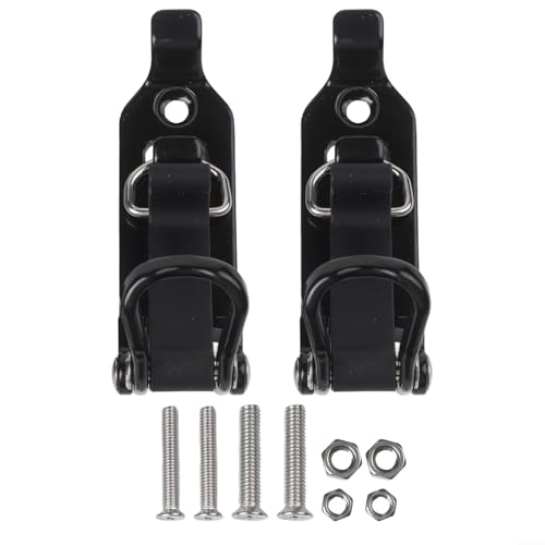 Schaufel-Typ Dachträger-Halterung, Schaufelhalterung, Dachträger-Werkzeug-Clip, Metall-Gummi-Klemmen, zur Gerätesicherung (2 Stück) von Vilgftyiet