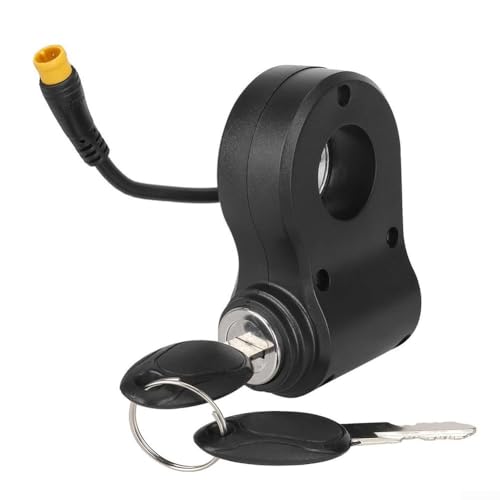 Scooter Gasgriff Gasgriff für Kukirin Elektroroller Türschloss Sicherheitsschloss Ersatz Scooter Geschwindigkeitsregelung Finger Gasgriff für G2 Pro Max 3-poliger Anschluss mit Ersatzschlüssel schwarz von Vilgftyiet