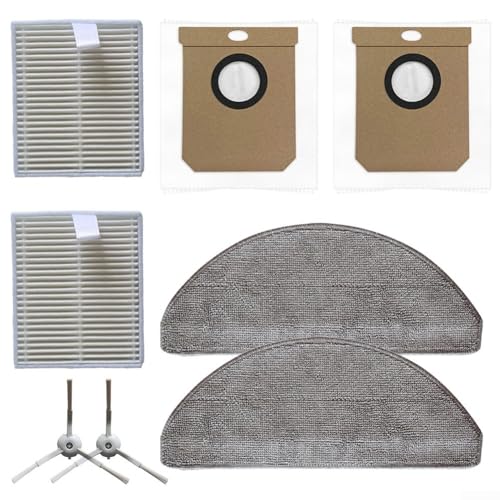 Staubsauger-Roboter-Set für Polaris PVCR 4250/4260 mit Seitenbürsten, Filtern, Wischtüchern und Staubbeuteln zur effektiven Schmutz- und Staubentfernung (A) von Vilgftyiet