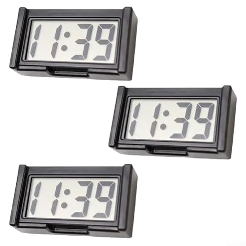 Stilvolle magnetische Uhr für Autos, entworfen für einfache Platzierung auf Armaturenbrett oder Schreibtisch mit Sichtbarkeit (schwarz) von Vilgftyiet