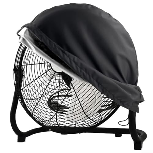 Strapazierfähige Außenventilatorabdeckung für industrielle Bodenventilatoren, wasserdicht, staubdicht, hergestellt aus Oxford-Gewebe, passend für 45,7 cm große Lüfter, 61 x 19 x 61 cm (schwarz) von Vilgftyiet