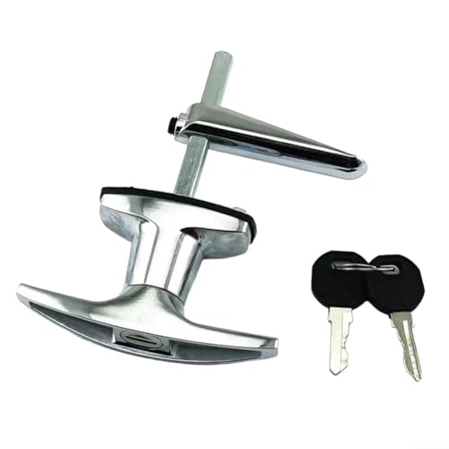 T-Griffschloss aus Zinklegierung für LKW, Camper, Muschelkappe, Überdachung, Aufbewahrungslösungen, wetterbeständig, einfache Installation (B) von Vilgftyiet