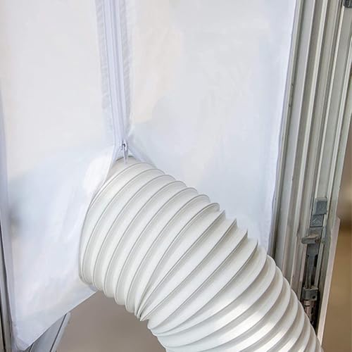 Tragbare Klimaanlagen-Fensterdichtungs-Set, Heißluft-Stop, mit 3 verstellbaren AC-Einheiten, Entlüftungs-Set, Fensterdichtung für mobile Klimaanlage, Schiebetür, Zugluftstopper für horizontale Tragbare Klimaanlagen-Fensterdichtungs-Set, Heißluft-Stop, mit 3 verstellbaren AC-Einheiten, Entlüftungs-Set, Fensterdichtung für mobile Klimaanlage, Schiebetür, Zugluftstopper für horizontale von Vilgftyiet