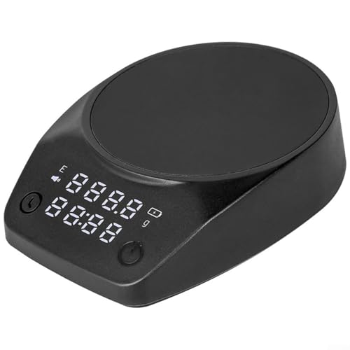 Tragbare digitale Kaffeewaage mit 0 1 g Genauigkeit und 1 5 kg maximalem Gewicht, LED-Bildschirm, rutschfester Boden und Dosierbecher für präzise Kaffeemessung (Kaffeewaage) von Vilgftyiet