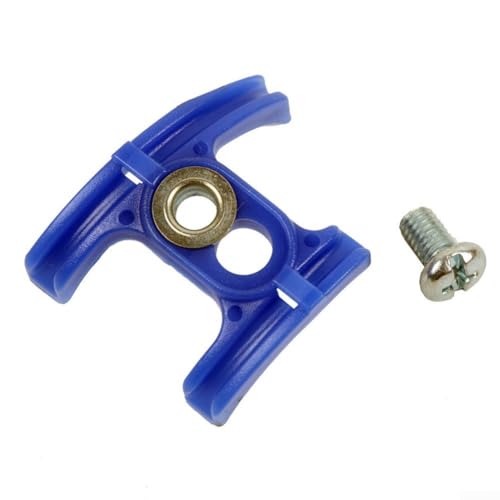 Unter-Tretlager-Kabelführung für Fahrrad-Schalthebel, Kunststoff + Metall, geeignet für die meisten Modelle (blau) von Vilgftyiet