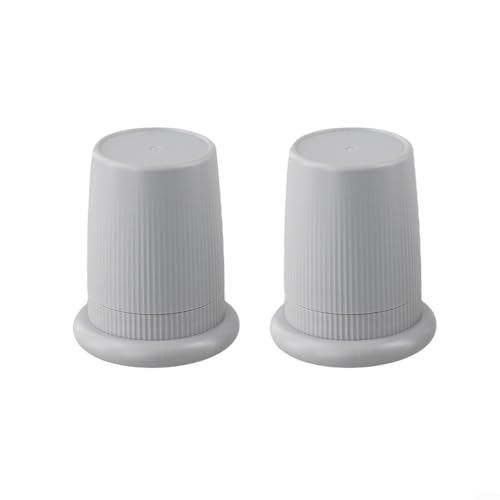 Verstellbare Möbelerhöhungen mit Anti-Rutsch-Design, Höhenbereich 76–125 mm, für Bett, Sofa, Tisch, Stuhl, Hebebühne, ABS-Material, modernes Möbel-Fußmatten-Set (grau) von Vilgftyiet