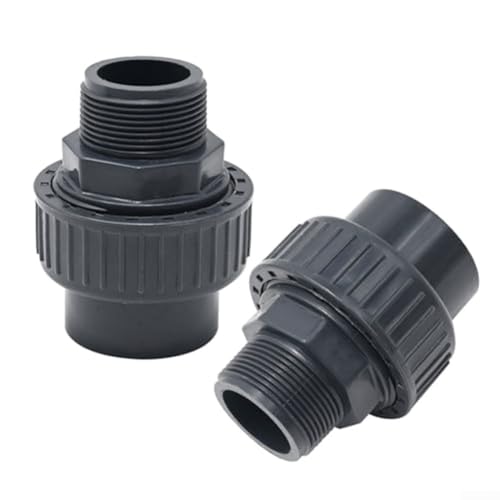 Vilgftyiet 2-teiliges PVC-Pool-Anschluss-Set für Schwimmbad-Spa-Pumpe, mit robustem Außengewinde-Design, Durchmesser von 50 mm von Vilgftyiet