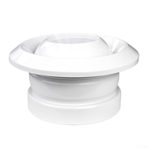 Vilgftyiet 360° ABS Sphärischer Jet Remote Vent, drehbares Design für zentrale Klimaanlage, verbessert die Belüftung in Bad oder WC von Vilgftyiet
