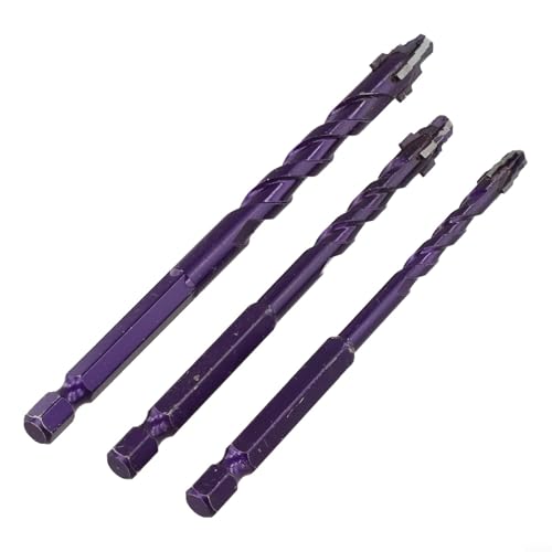 Vilgftyiet Bohrer Set für Exzenterbohren, effizientes Stanzen in Glas und Fliesen, geeignet für Marmor, Granit, Beton Anwendungen (E) von Vilgftyiet