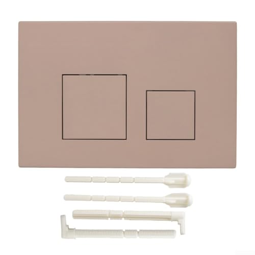 Vilgftyiet Doppelspül-Knopfplatte, kompatibel mit Geberit Sigma01, Sigma20, Sigma21, Sigma30, Sigma50, UP300, Chromrahmen, WC-Spülkasten, 164 x 246 mm, Kunststoff (Khaki) von Vilgftyiet