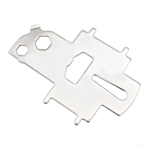 Vilgftyiet Edelstahl-Kraftstoffschlüssel – Multi-Tool (98 mm Deckplattenöffner mit Schraubendreher und Flaschenöffner, Marinequalität) von Vilgftyiet
