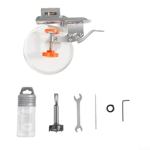 Vilgftyiet Edelstahl-Scharnierbohrvorrichtung, Präzisionsloch-Locator mit 35 mm Öffnungshilfe für Holzmöbeltüren und Fenster, für Holzbearbeitungs-Enthusiasten und Hausrenovierer (B) von Vilgftyiet