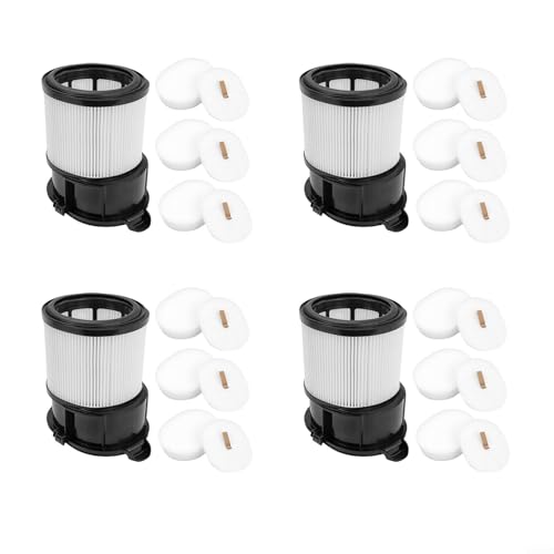 Vilgftyiet Ersatz-Basisstation-Filter-Set mit Baumwollfiltern, kompatibel mit Shark IP3251 IP3251C IP3252 IP3251EUT IP1251 IP1250 IP1251C Roboter-Staubsaugerzubehör (4 Set) von Vilgftyiet
