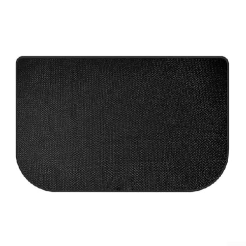 Vilgftyiet Feuerfester halbkreisförmiger Kamin Teppich Bodenschutzmatte Fiberglas hitzebeständig Isolierung Teppich für Holzöfen BBQ Grills schützt Böden vor Hitzeschäden (50 x 80 cm) von Vilgftyiet