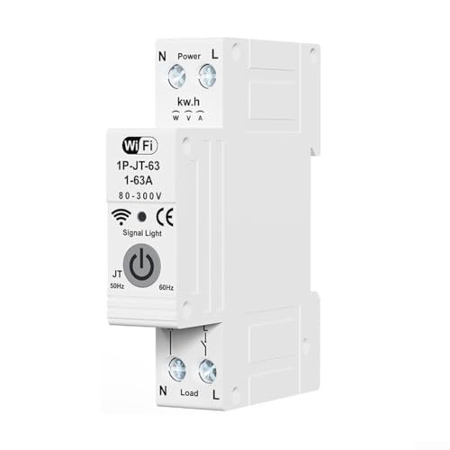 Vilgftyiet Für Tuya WiFi Smart Circuit Breaker Unterspannung Überstrom Meter Protector Elektrische Anlage Steuergerät mit Fernbedienung Energieüberwachung Sprachbefehle Timer-Funktionen Vilgftyiet Für Tuya WiFi Smart Circuit Breaker Unterspannung Überstrom Meter Protector Elektrische Anlage Steuergerät mit Fernbedienung Energieüberwachung Sprachbefehle Timer-Funktionen von Vilgftyiet